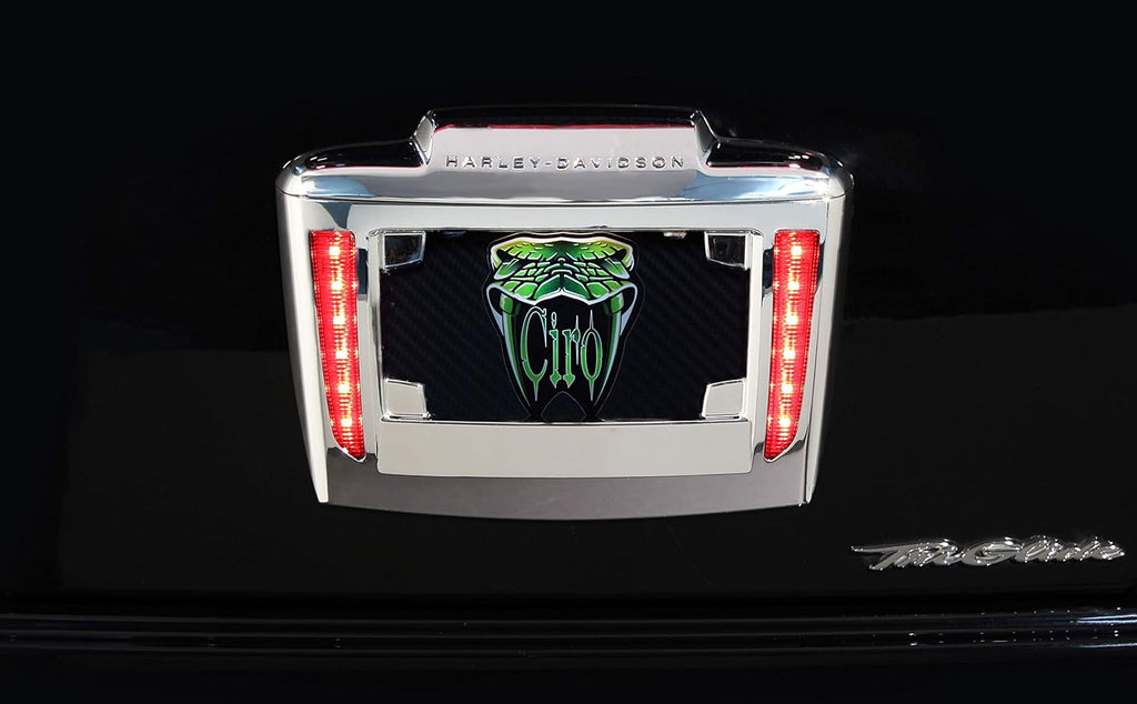 Chrome Lighted License Plate Frame Holder V5376