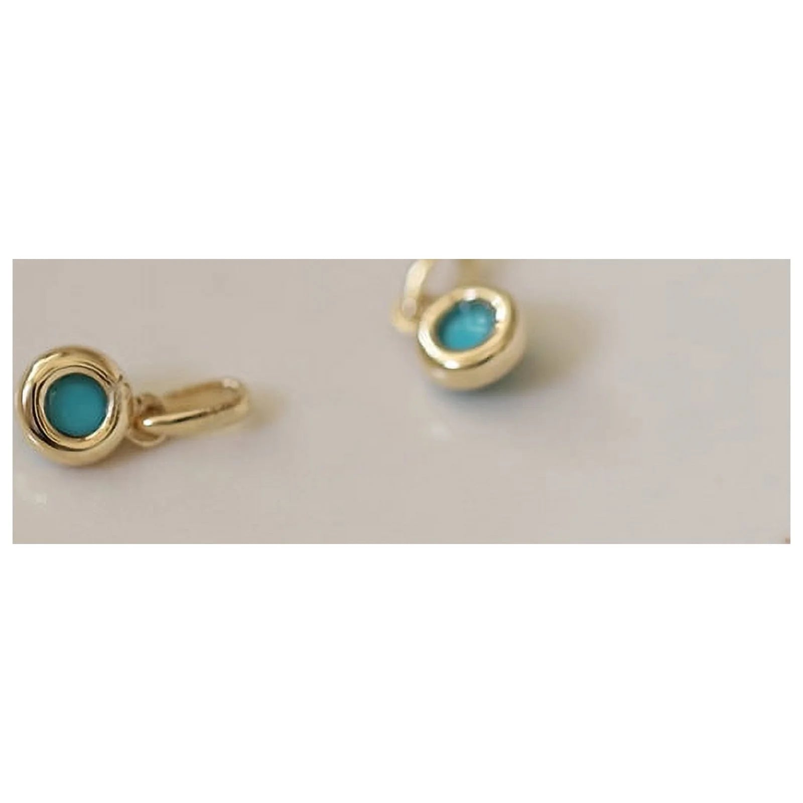 Blue Turquoise Gold Filled Sterling Silver Necklace X155