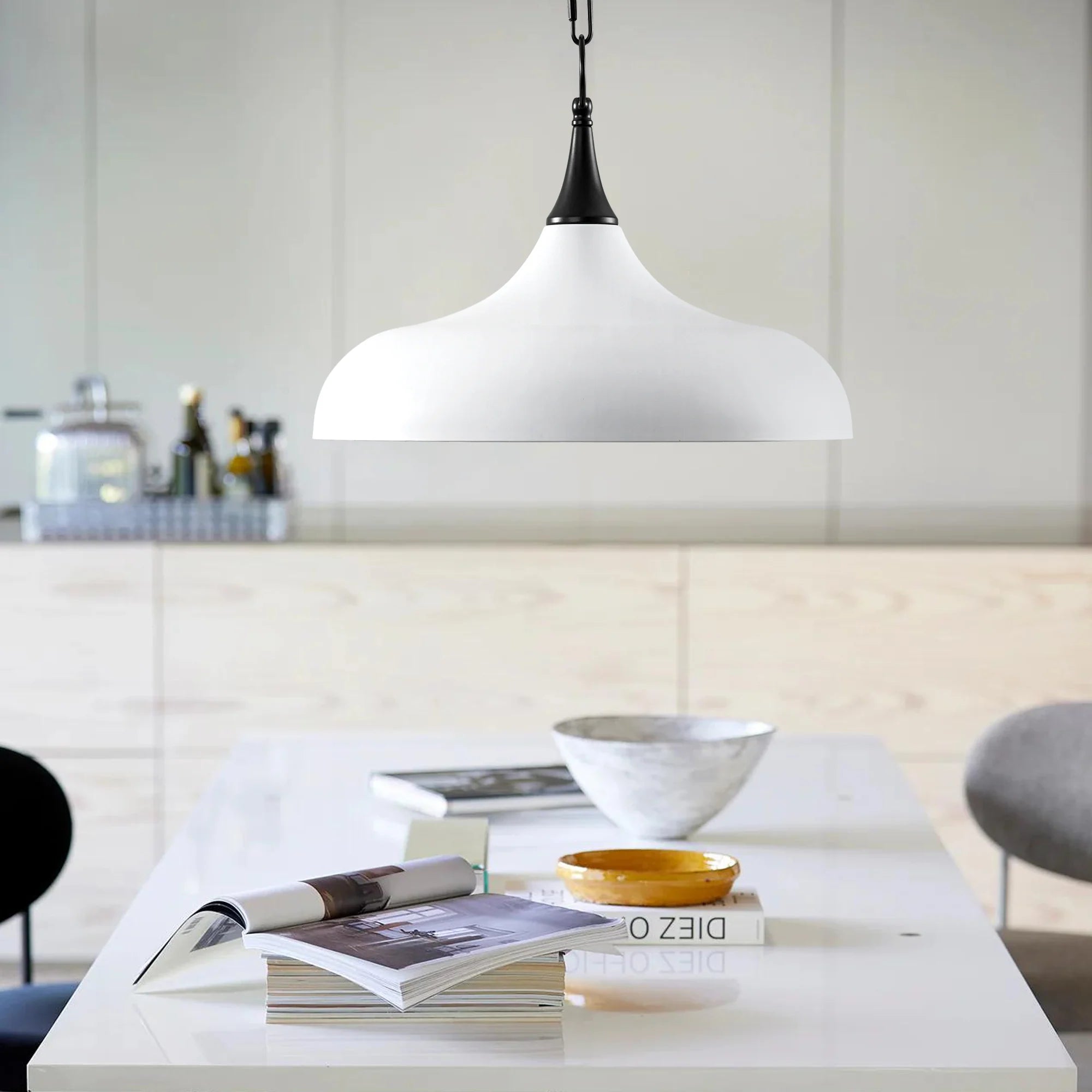 1-Light Dimmable Dome Pendant K600352