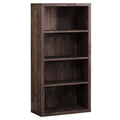 Brown Particle Board Adjustable Shelves Bookshelf U68735