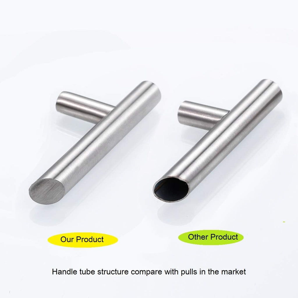 30 Pack 7" Matt Black Brushed Stainless Steel Cabinet Handles, 5 inch Hole Center I74361