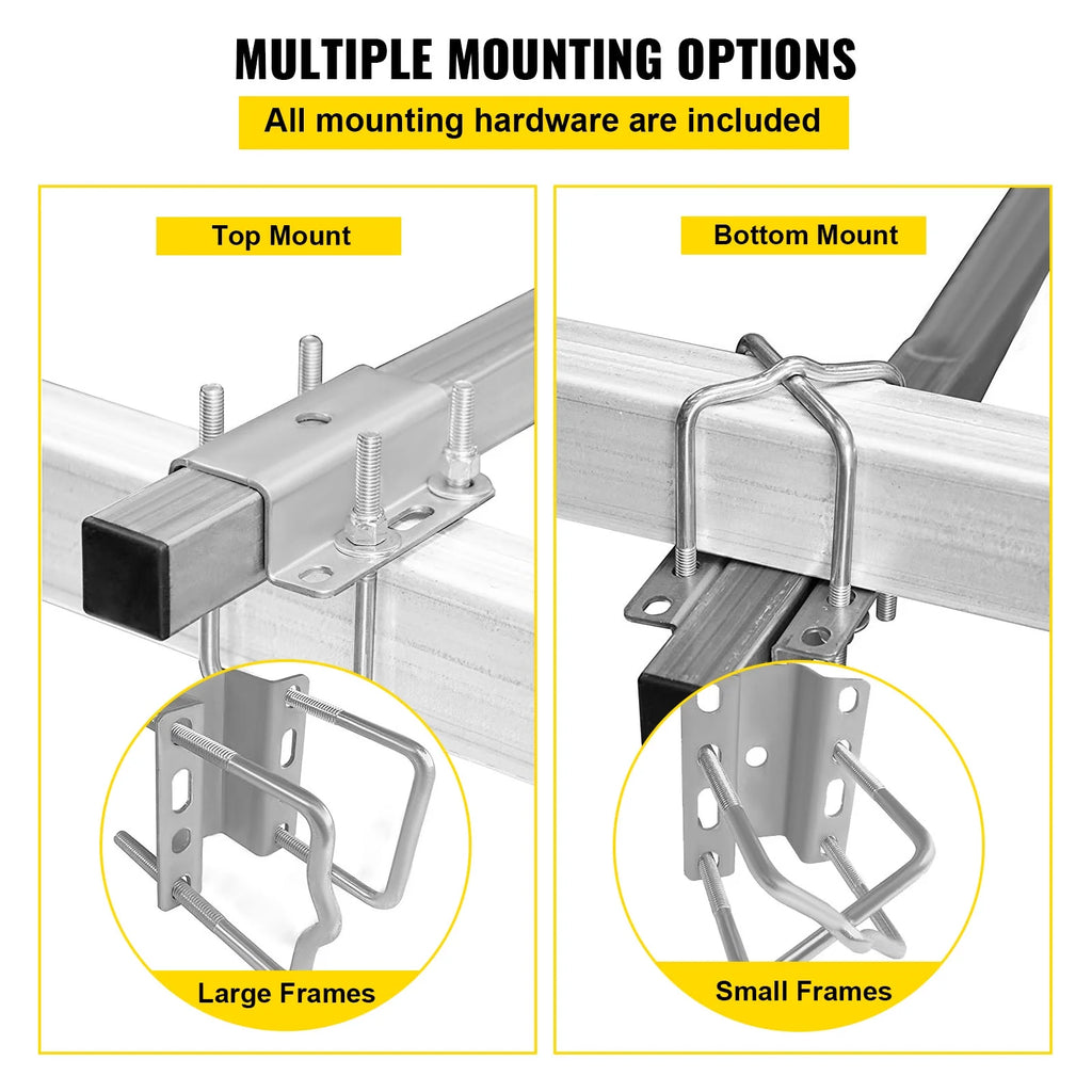 Boat Trailer Guide-on, 46", One Pair Aluminum, Adjustable Width, Complete Mounting Accessories Q87260