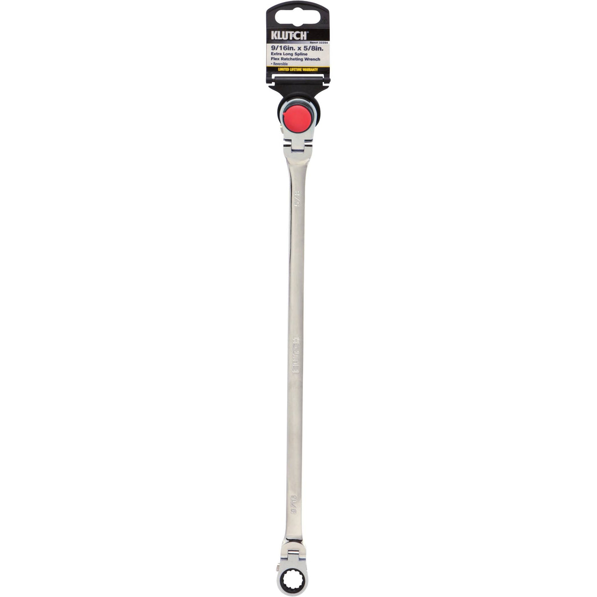 Extra-Long Spline Drive Flex Ratcheting Wrench 9 16in x 5 8in N436327
