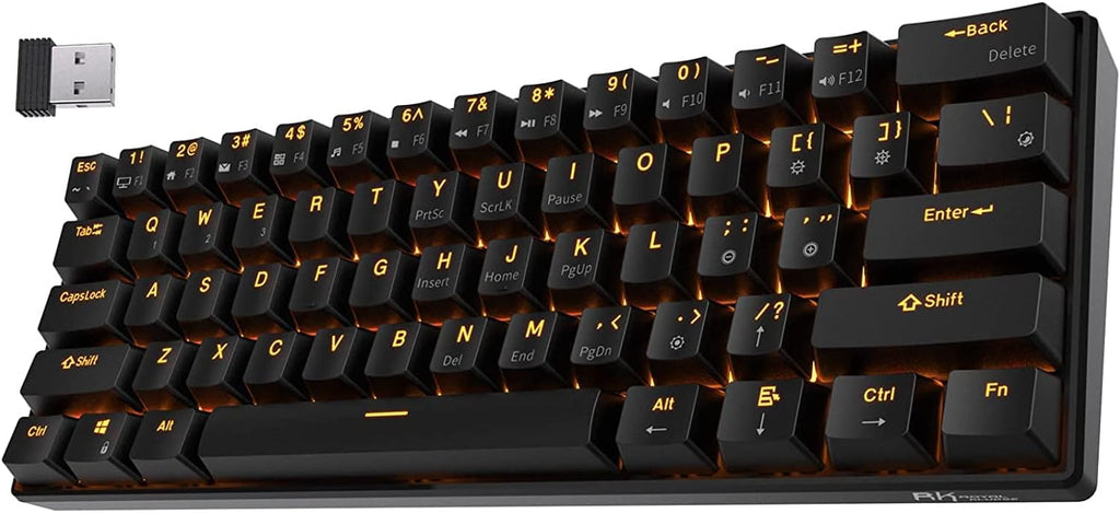 White 61 Keys Triple Mode Wireless Mechanical Keyboard Q267171