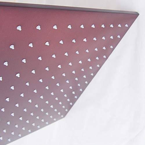 Oil Rubbed Bronze Ceiling Mount Rainfall LED Shower Head with Shower Arm G430