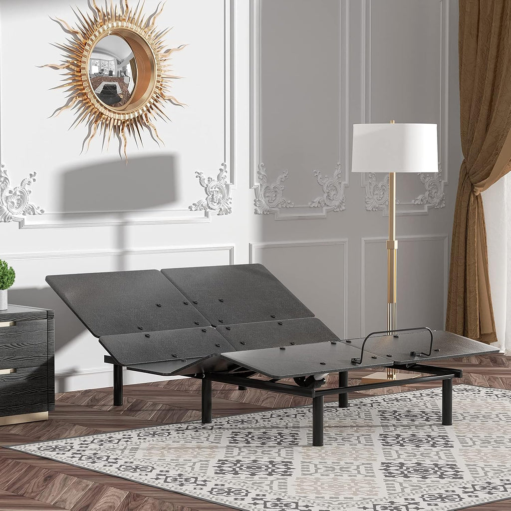 Black Twin XL Adjustable Bed Base with Wireless Remote V544468