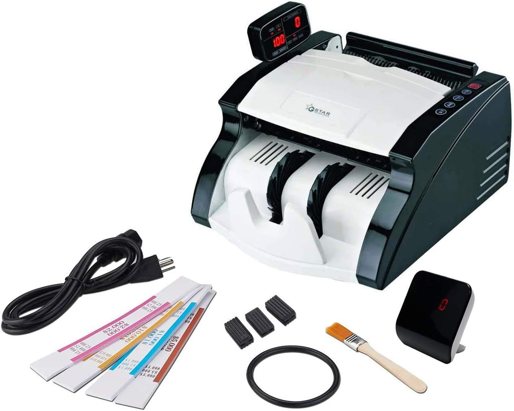 Money Counter with UV/MG/IR Counterfeit Bill Detection External Display A7590