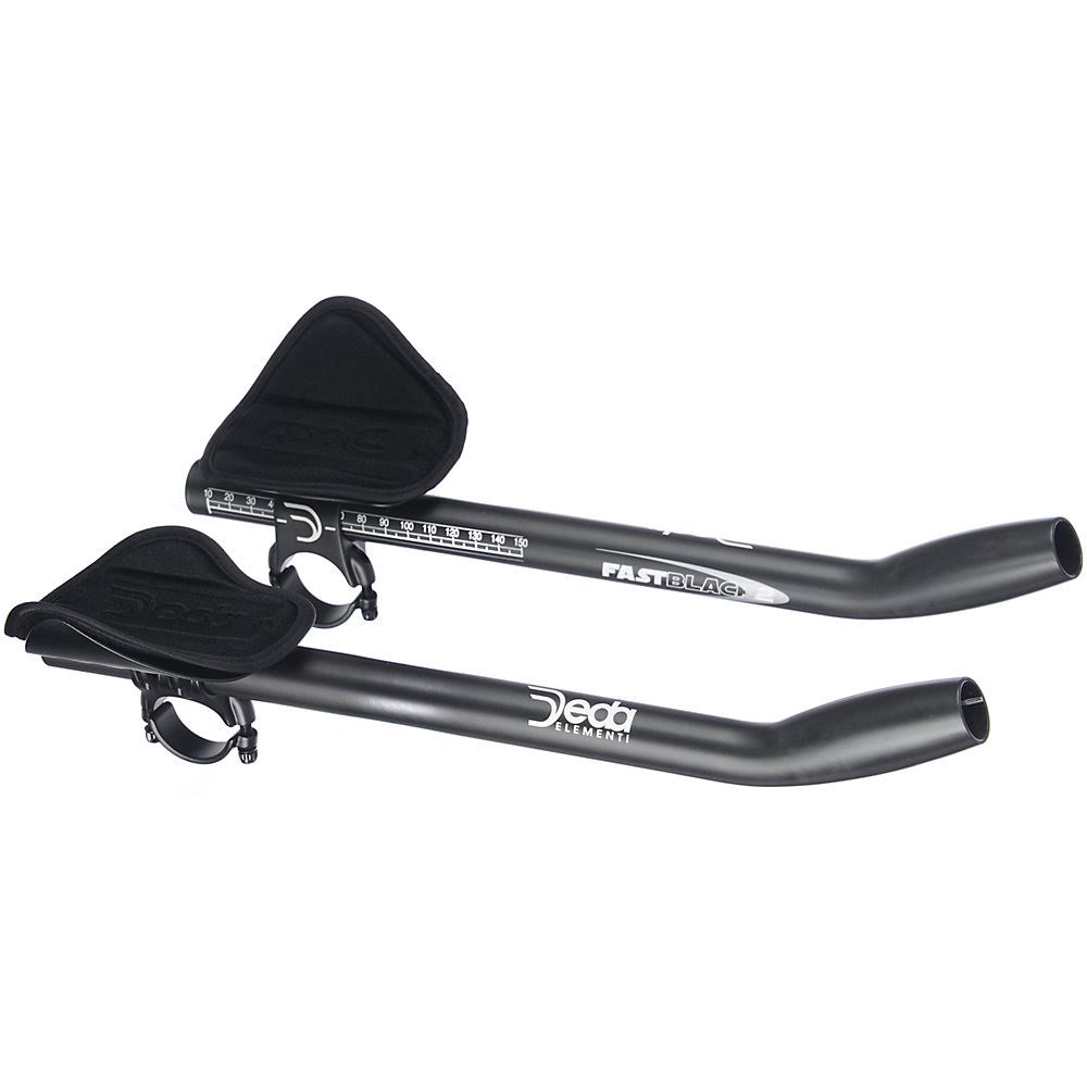 Carbon Clip-On Aerobars - 31.7mm - Black - White W8161