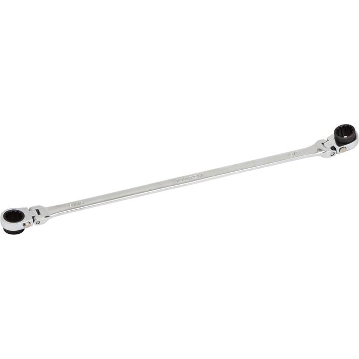 Extra-Long Spline Drive Flex Ratcheting Wrench 9 16in x 5 8in N436327
