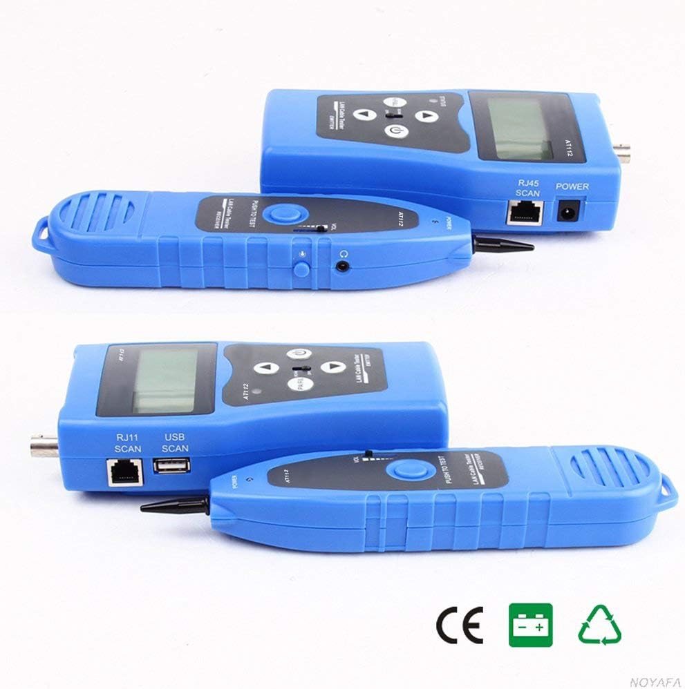 Blue Network Ethernet LAN Cable Tester with 8 Far-end Jacks N554