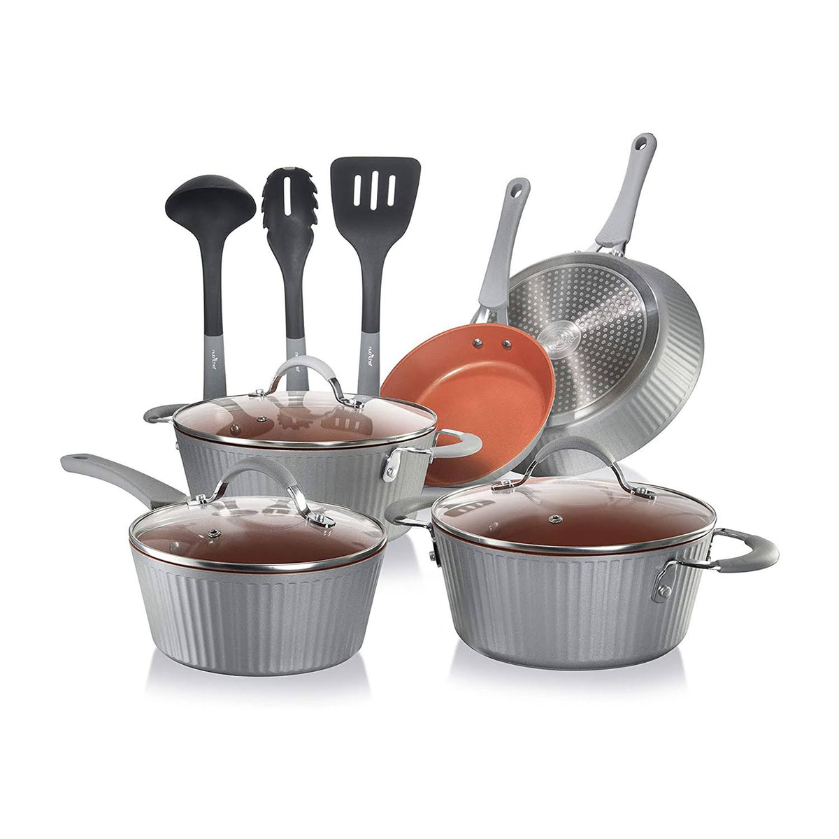 11 Piece Nonstick Cookware Pots and Pans Set L5868