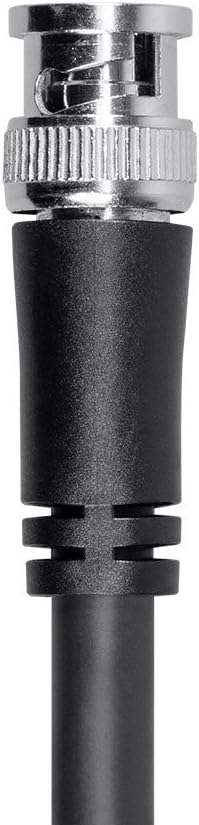 25 Feet Black RG6 BNC Cable W59302