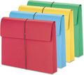 2-Inch Exp Wallet Elastic Cord Letter Blue/Green/Red/Yellow 50/Box W5641