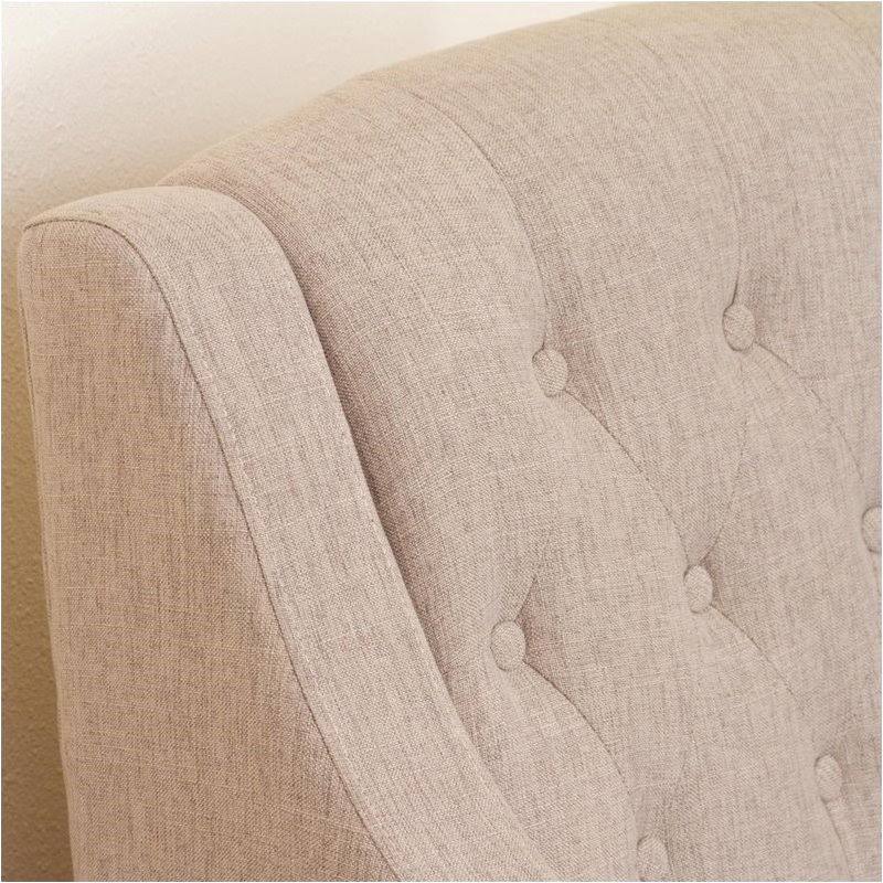 Beige Arm Chair and Ottoman S776