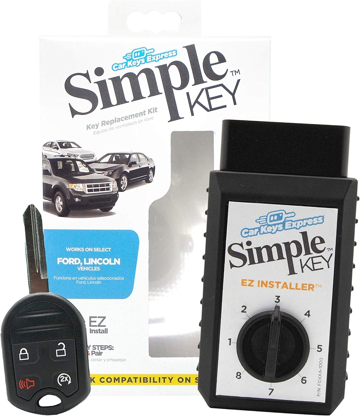 Key Fob and Key Programmer 4 Button Keypads F24281