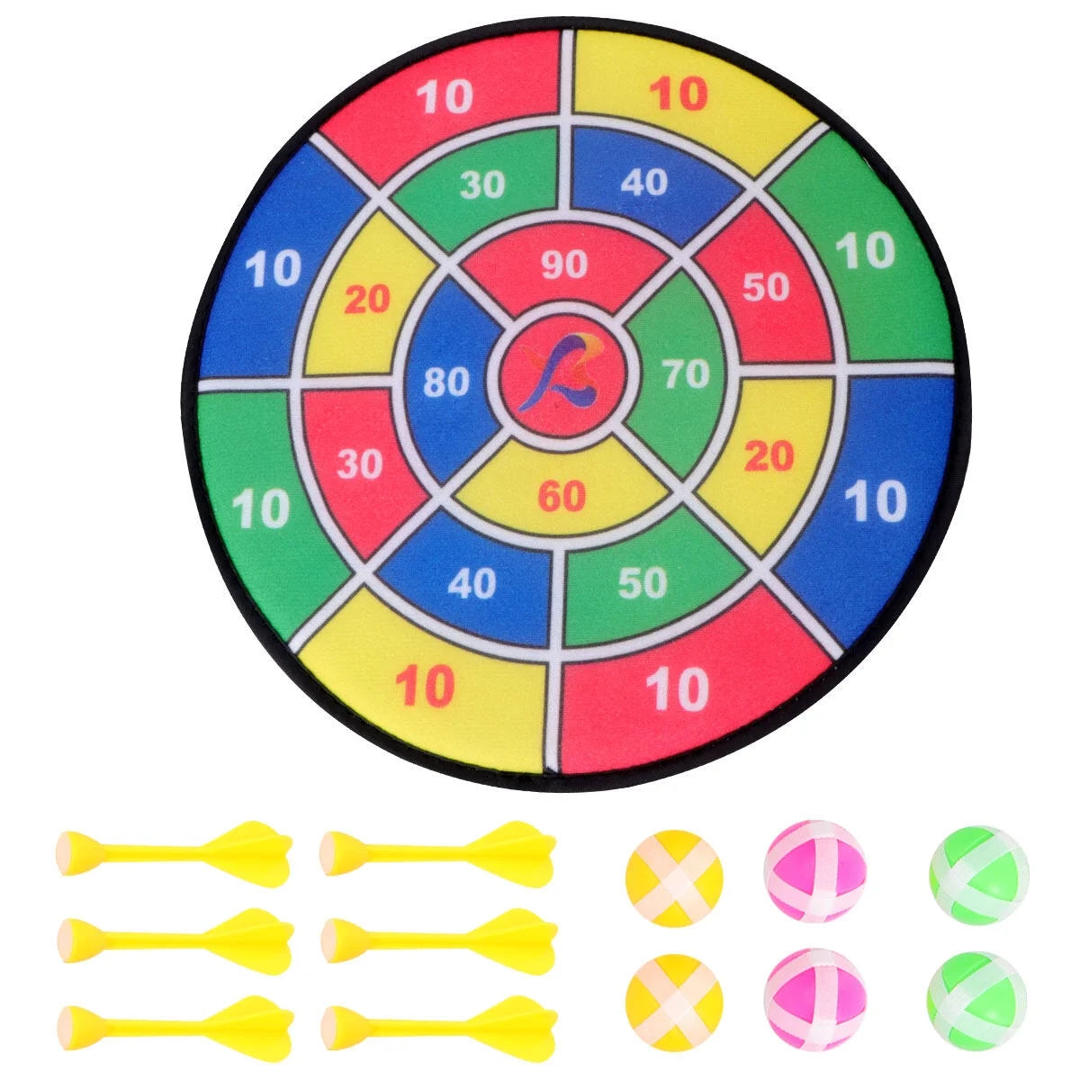 1 Set Sticky Ball Shooting Toy with 6pcs Sticky Ball and 6pcs Darts U380