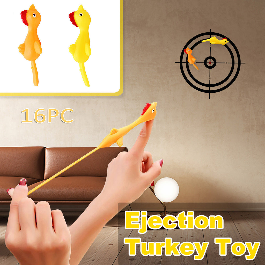 16 PCS Creative Ejection Chicken Toy I468887