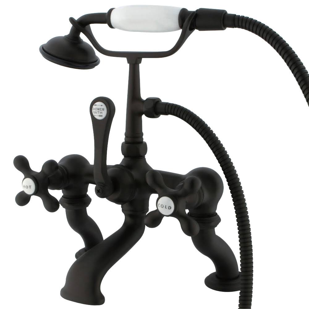 Vintage Deck Mount Tub Filler with Hand Shower, Oil Rubbed Bronze N722897