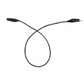 18 in. Alligator Connector Cord, Case of 100 Black Cords Q691106