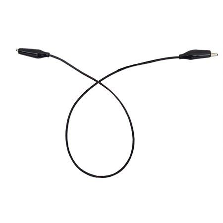 18 in. Alligator Connector Cord, Case of 100 Black Cords Q691106
