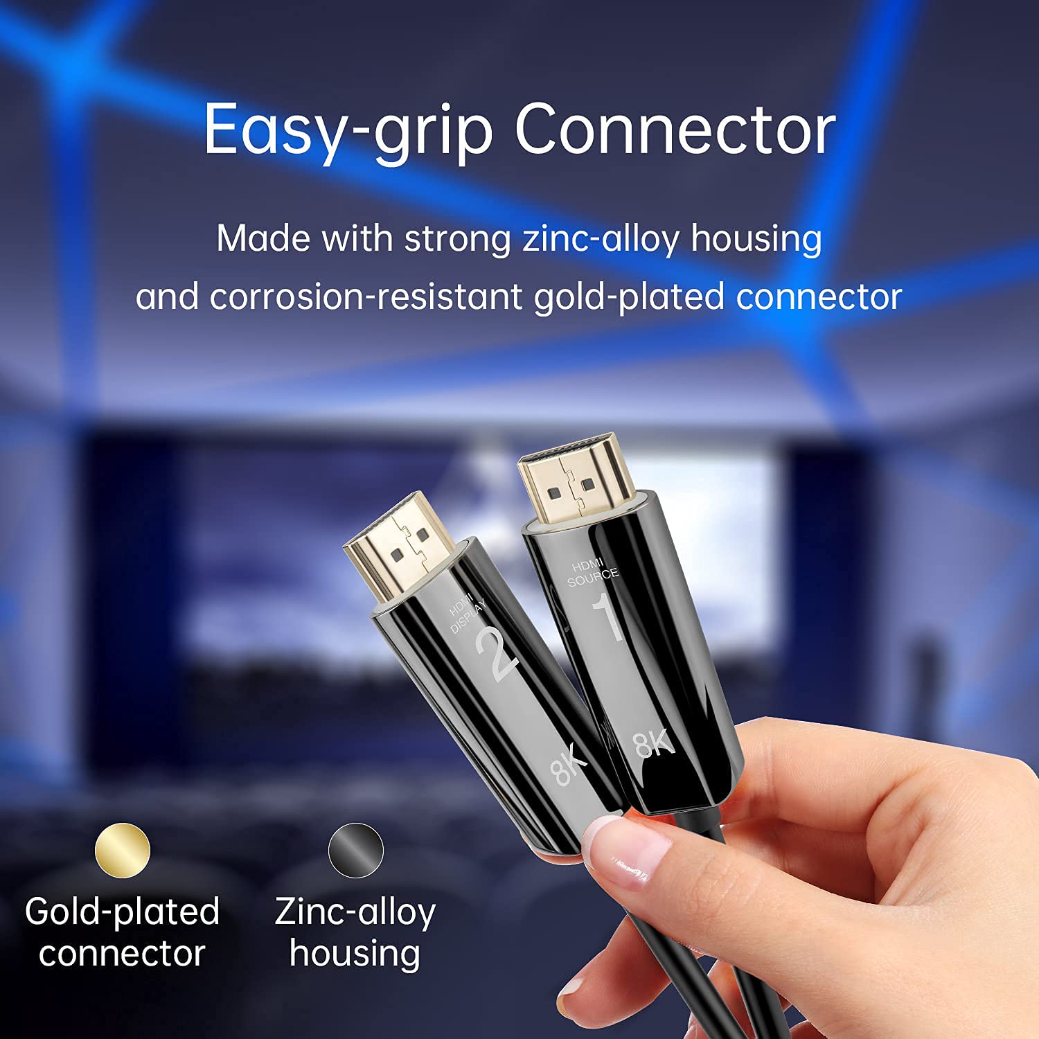 HDMI 2.1 8K UHD Video Cable (6.5ft) C93036