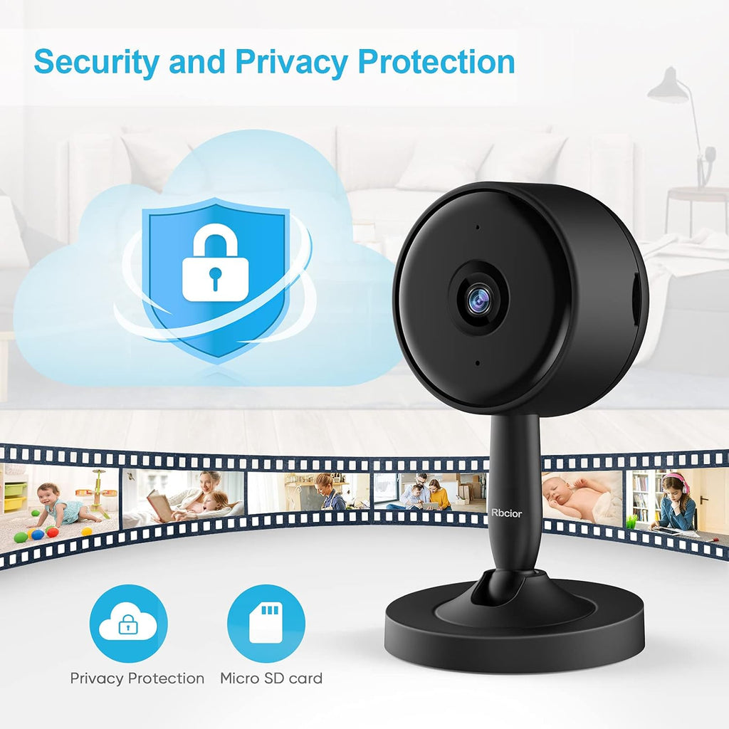 2 Pack 1080P 2.4GHz WiFi Wireless Indoor Security Camera with Night Vision Q2411