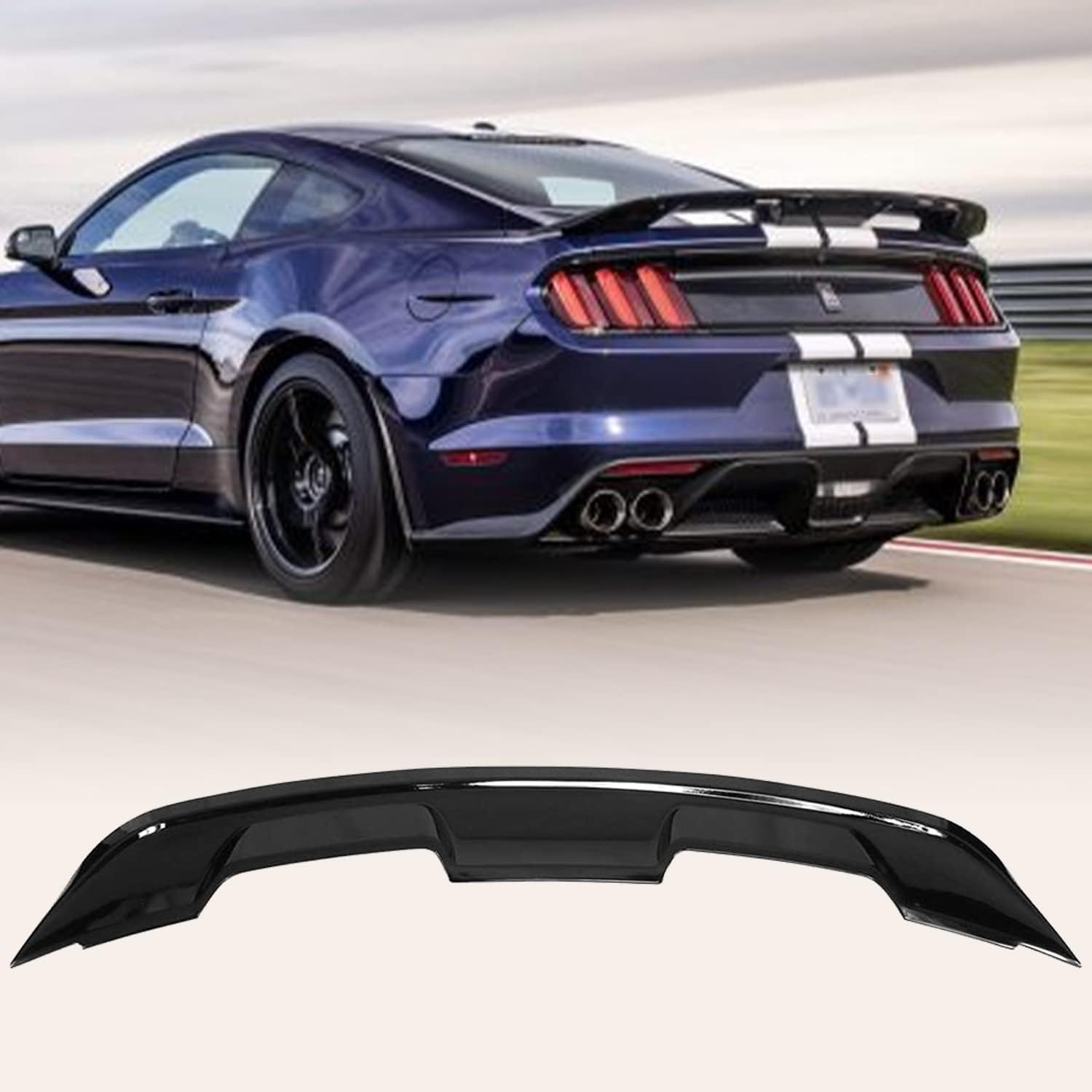Glossy Black Rear Spoiler Wing Trunk Spoiler X77940