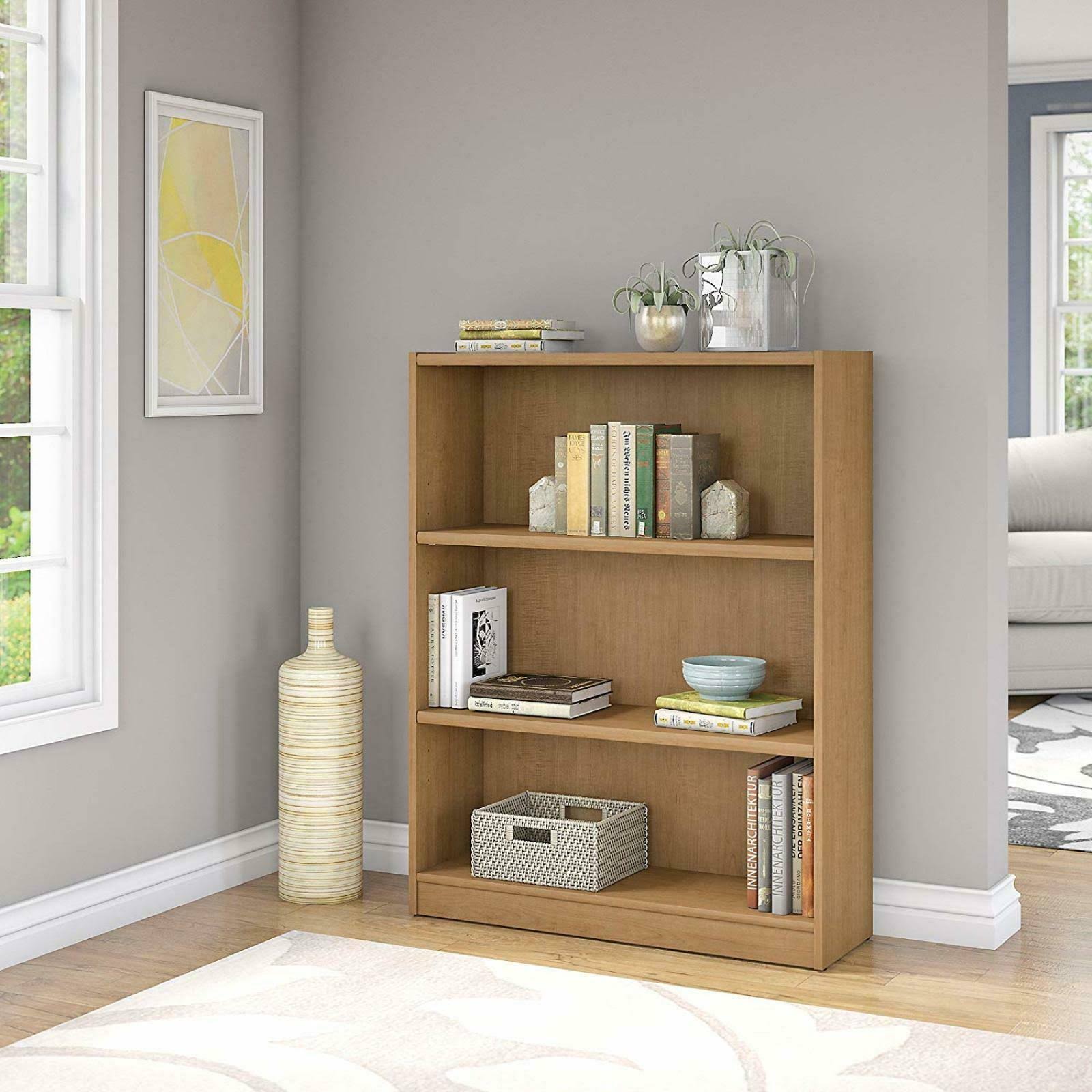3-Shelf Bookcase in Snow Maple H5626