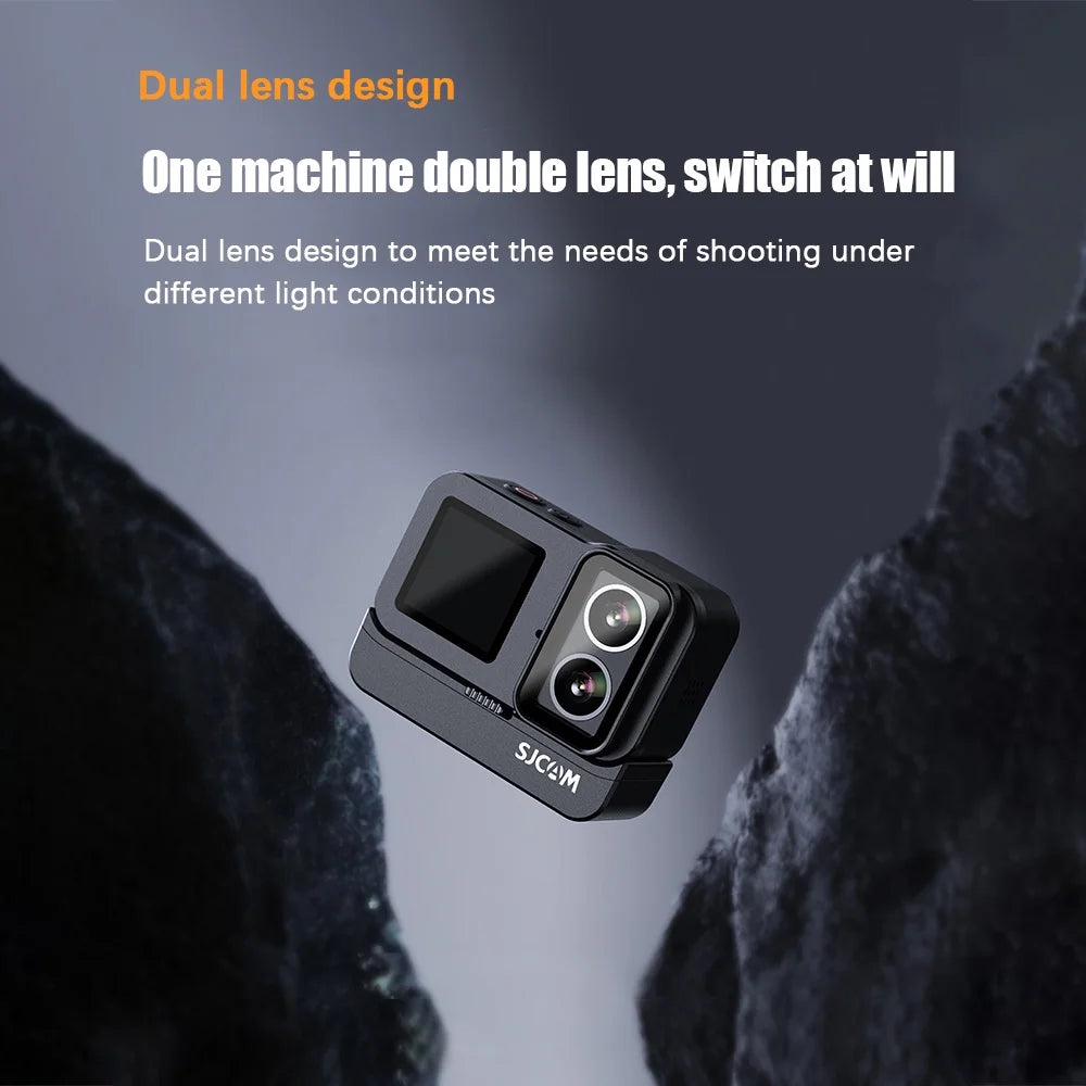 Waterproof Dual Screen 20mp Action Camera with Battery and Waterproof Case N258782