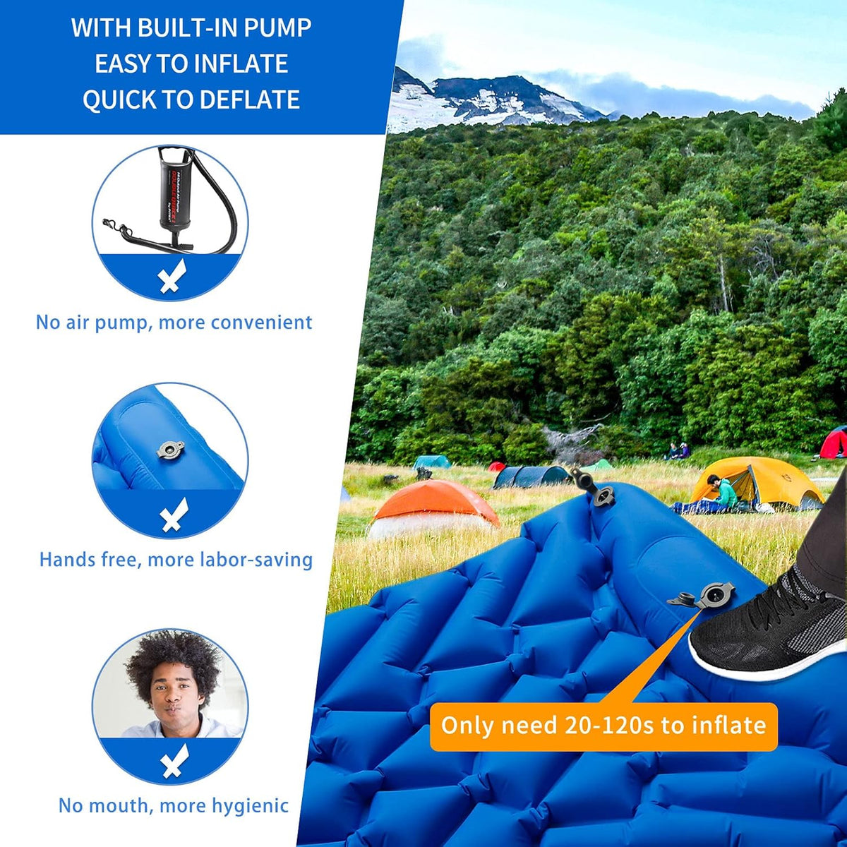 Ultralight Inflatable Camping Sleeping Pad H6052