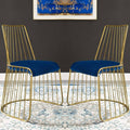 Navy Velvet Dining Chair D68069
