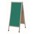 Composite Sidewalk Chalkboard Aluminum E6396