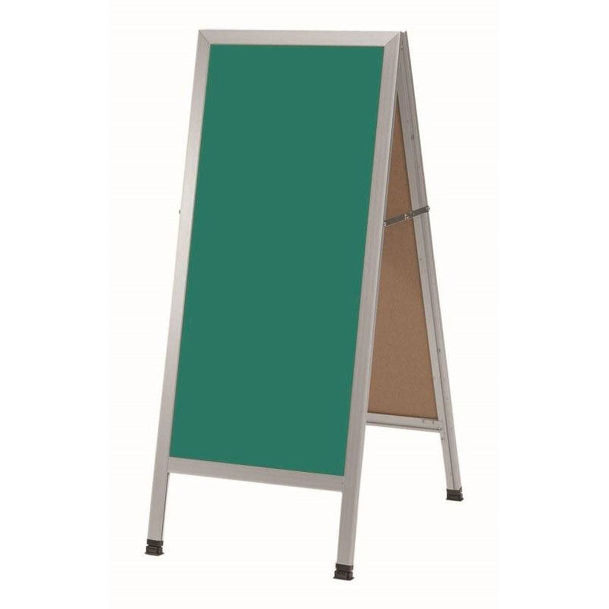 Composite Sidewalk Chalkboard Aluminum E6396