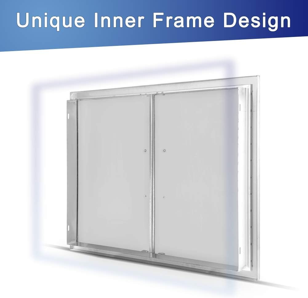 Stainless Steel Double Access Door for Outdoor Kitchen P71179