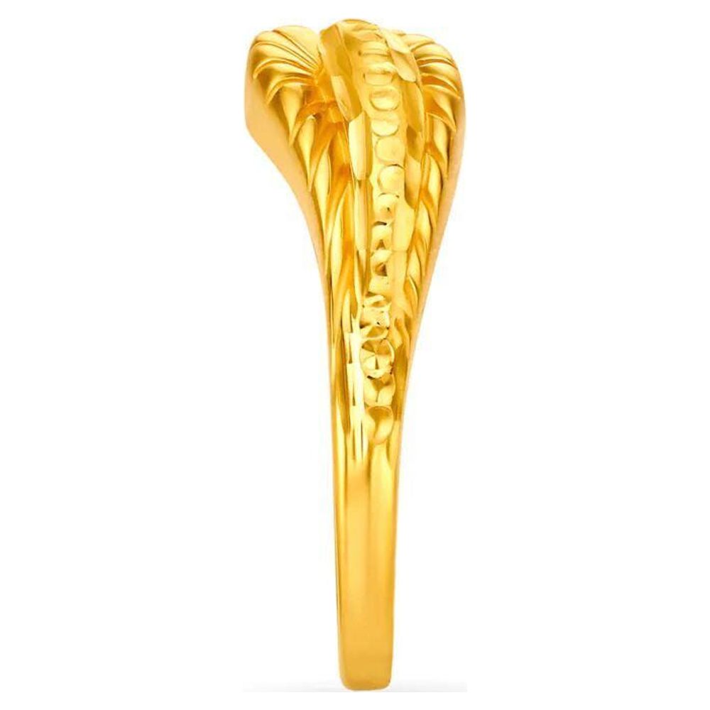 Solid 22K Yellow Gold Statement Ring P773755