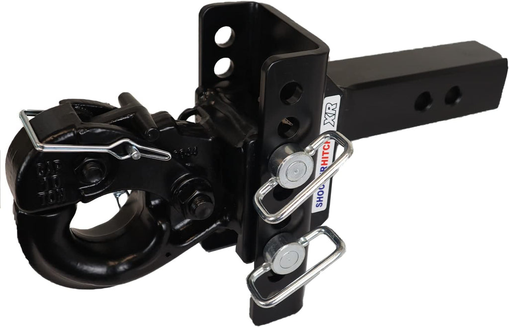 Pintle Hook Drop Ball Mount 1-1/2" Rise to 6-1/2" Drop 12,000 lbs 2" Hitch A499