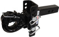 Pintle Hook Drop Ball Mount 1-1/2" Rise to 6-1/2" Drop 12,000 lbs 2" Hitch A499