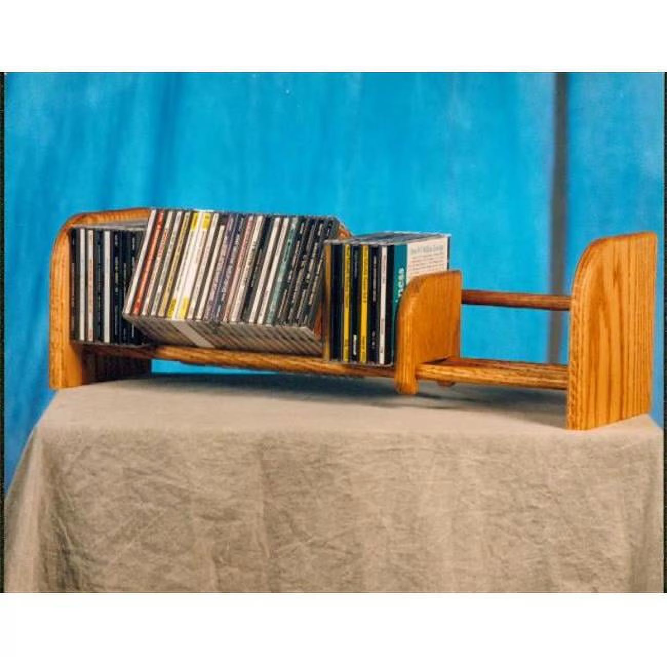 Solid Oak CD Rack A37384