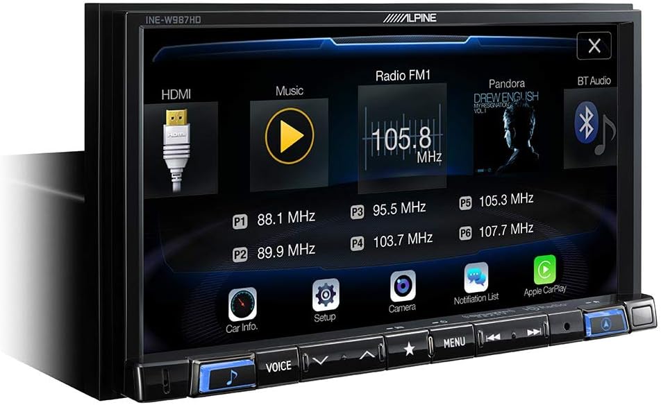 Digital Media Navigation Receiver with Windshield Mount Dashcam S977