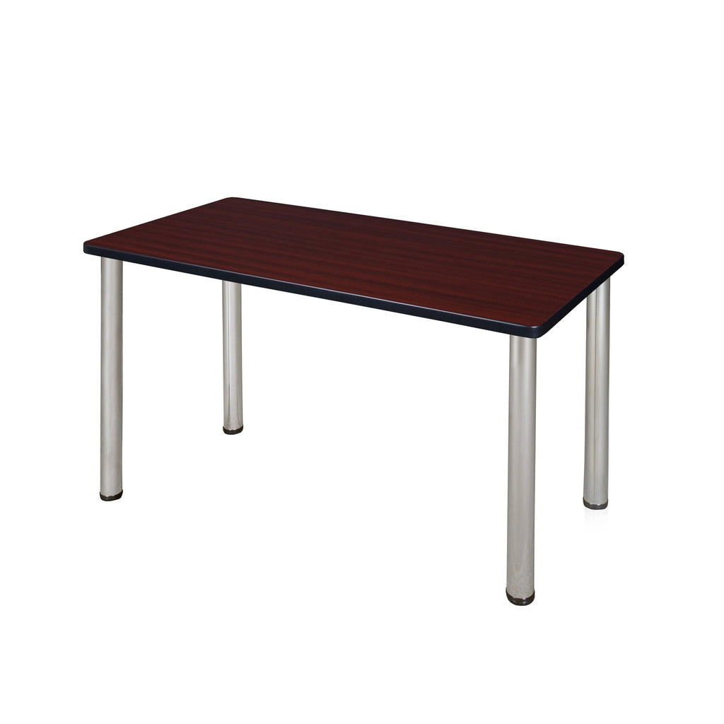Mahogany Chrome Training Table L857745