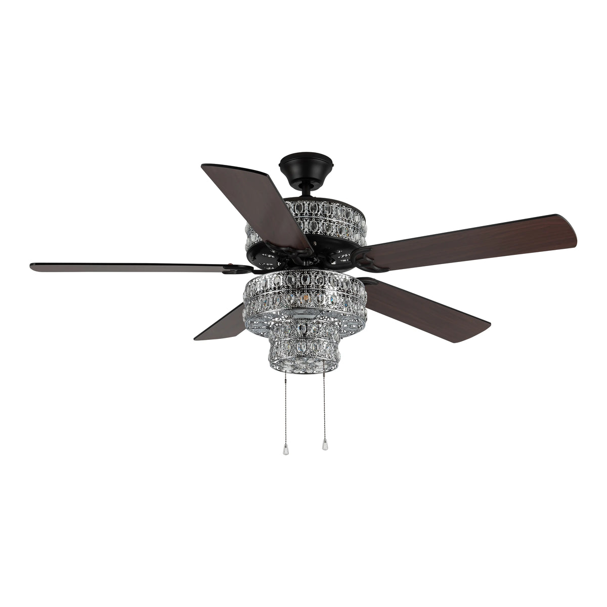 52" Crystal LED Ceiling Fan with Light K8150