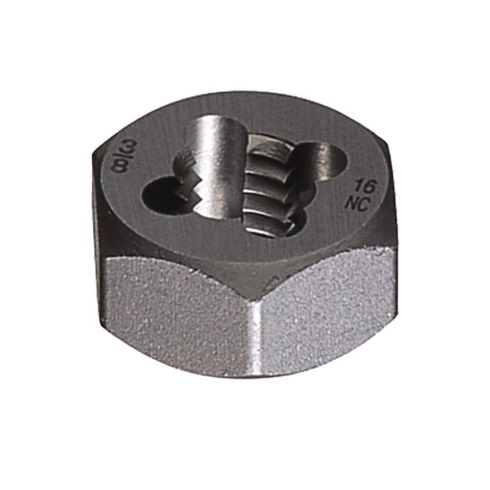 HSS Hexagon Rethreading Die, 1-8 UNC J4550