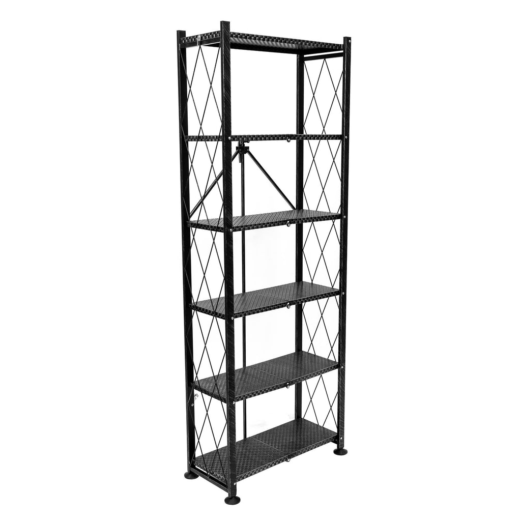 Black 6-Tier Book Shelf N220