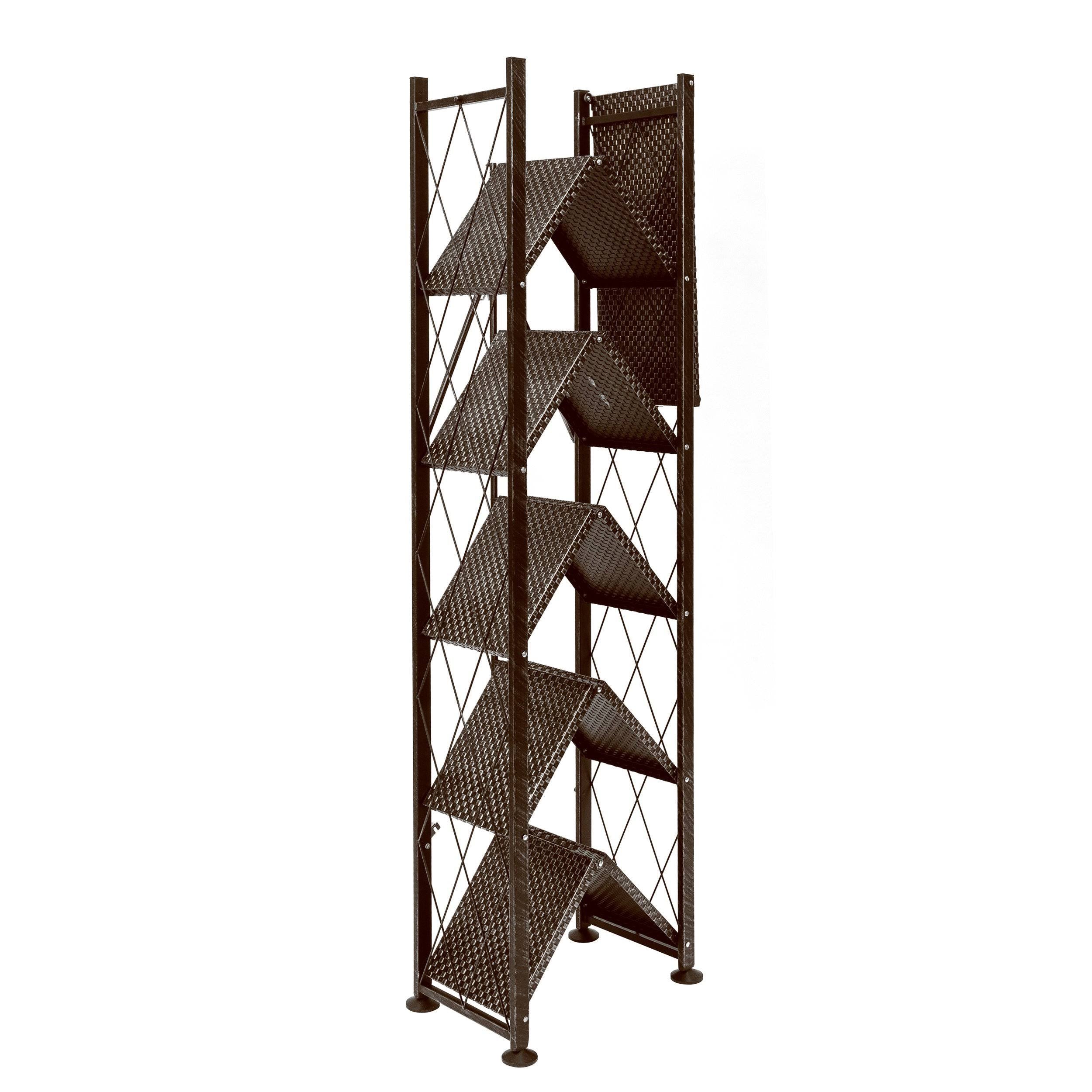 Black 6-Tier Book Shelf N220