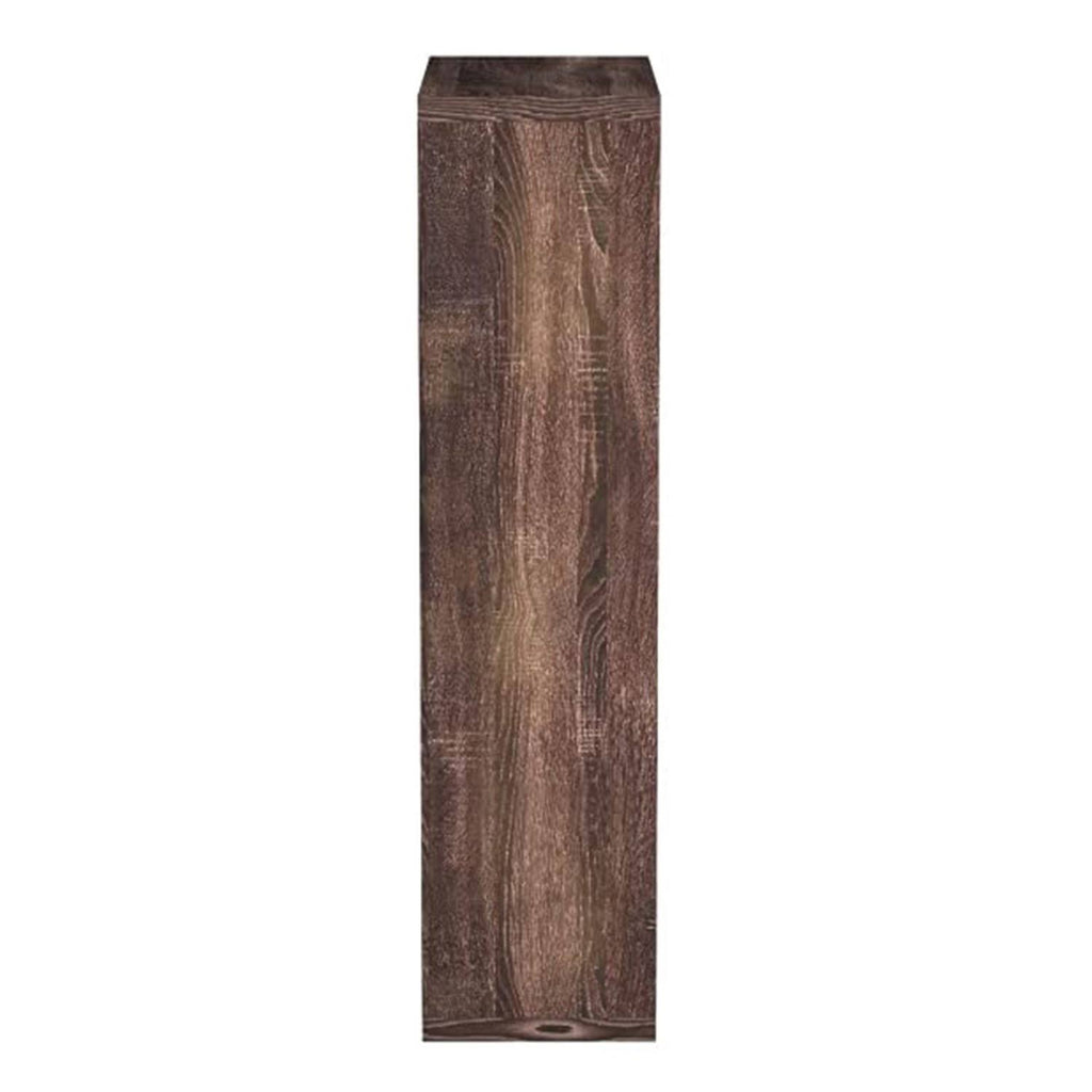 Brown Particle Board Adjustable Shelves Bookshelf U68735