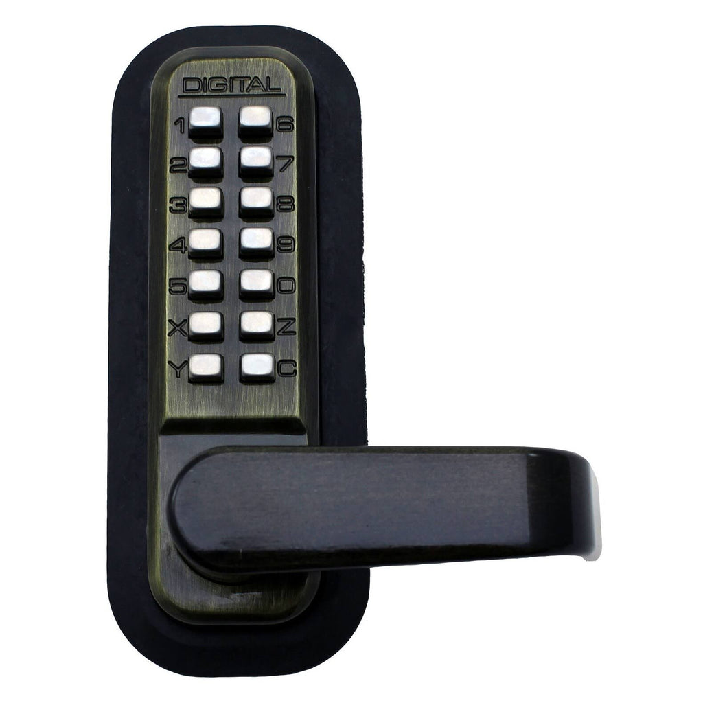 Passage Door Lever with Double Combination Mechanical Keyless Lock T635