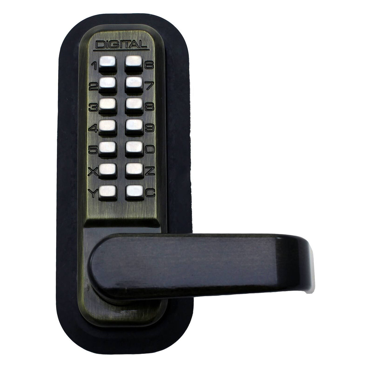 Passage Door Lever with Double Combination Mechanical Keyless Lock T635