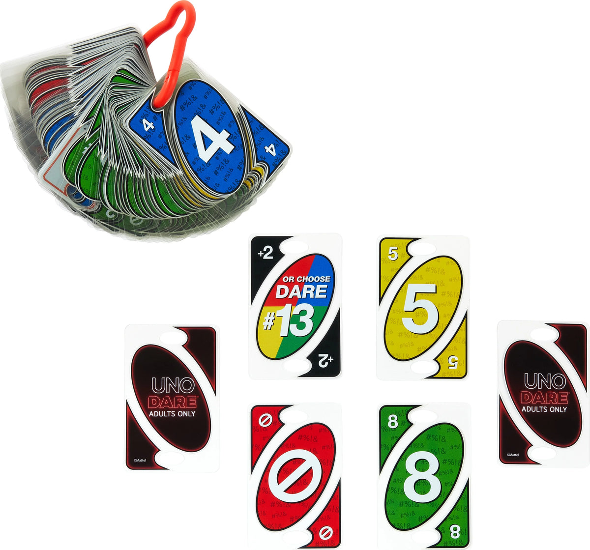 UNO Dare Card Game, 2-10 Players, Waterproof Cards and Dice P247