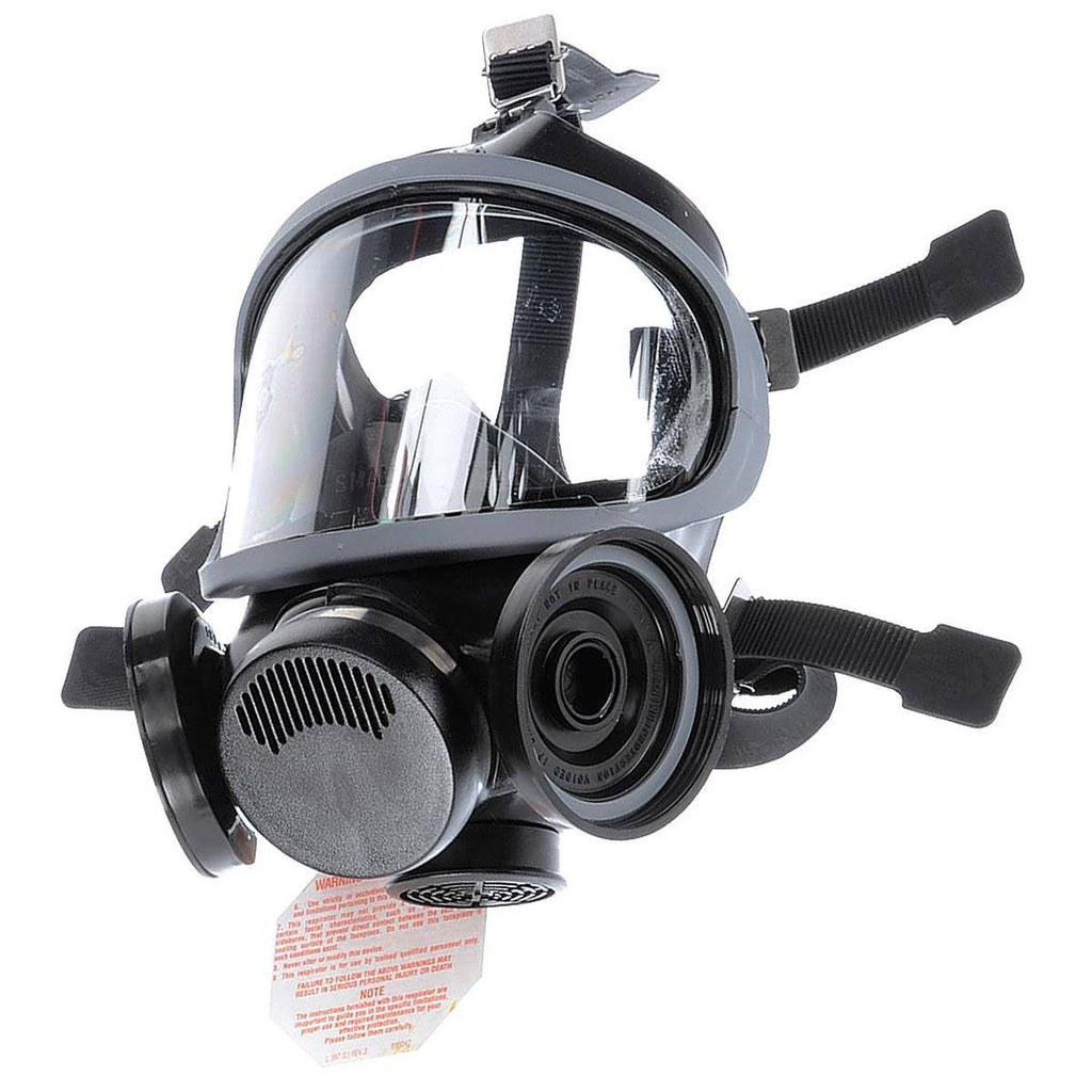 Black Silicone Full-Facepiece Respirator, Small V57698