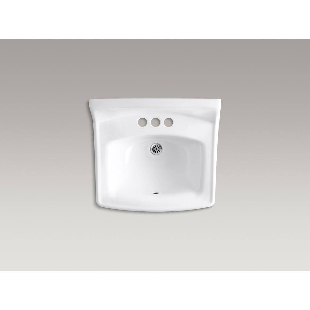 White Wall-Mount Bathroom Sink R973